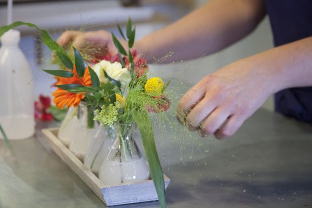 Mise en place de décorations florales à Rennes